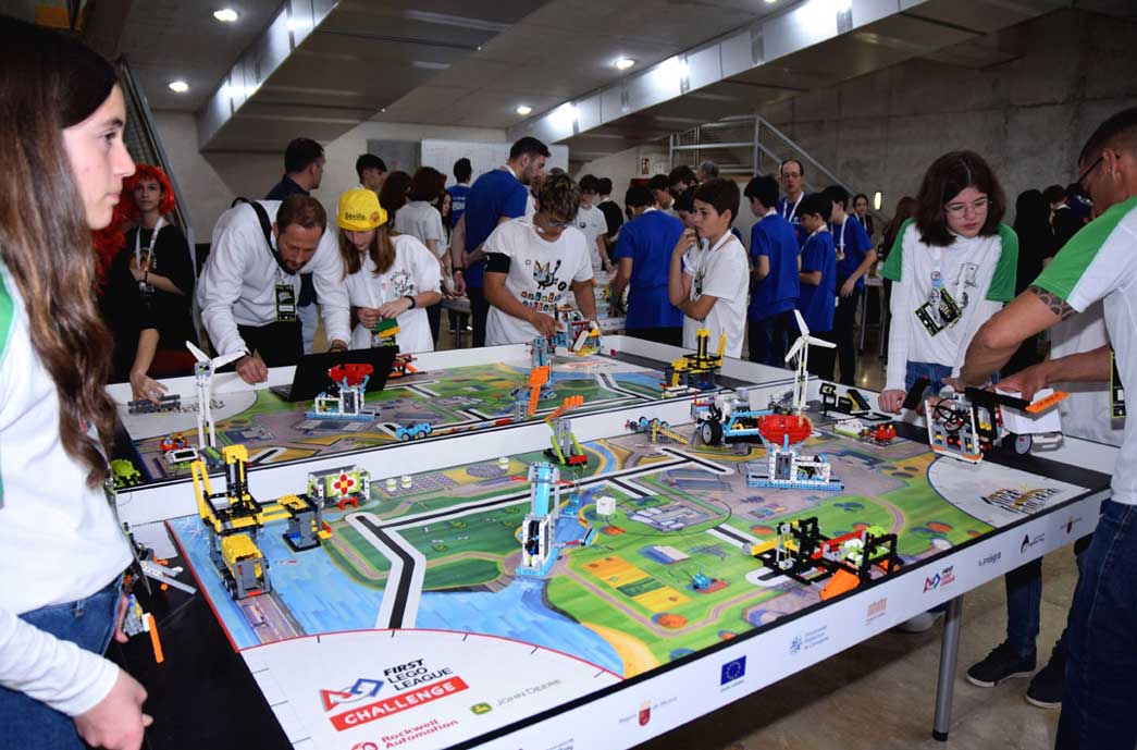 Imagen de la edicin pasada de la First Lego League, que este ao rene a ms de 200 participantes.