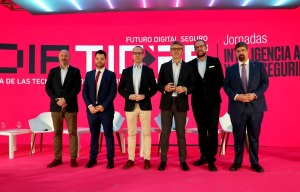Un momento de la inauguración de las jornadas sobre ciberseguridad e inteligencia artificial Diatic25