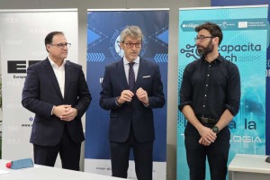 El consejero de Economa, Hacienda, Fondos Europeos y Transformacin Digital, Luis Alberto Marn en la inauguracin de la jornada formativa
